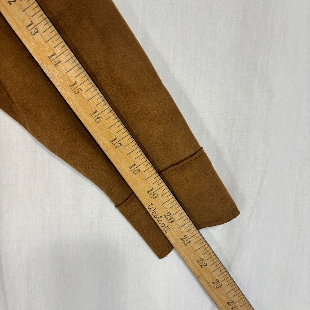 Well Worn Shacket Womens S Brown‎ Faux Suede Snap Buttons Chic Casual Minimalist - Picture 10 of 10